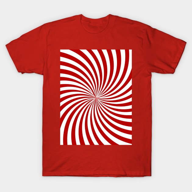 VORTEX RED T-Shirt by MAYRAREINART